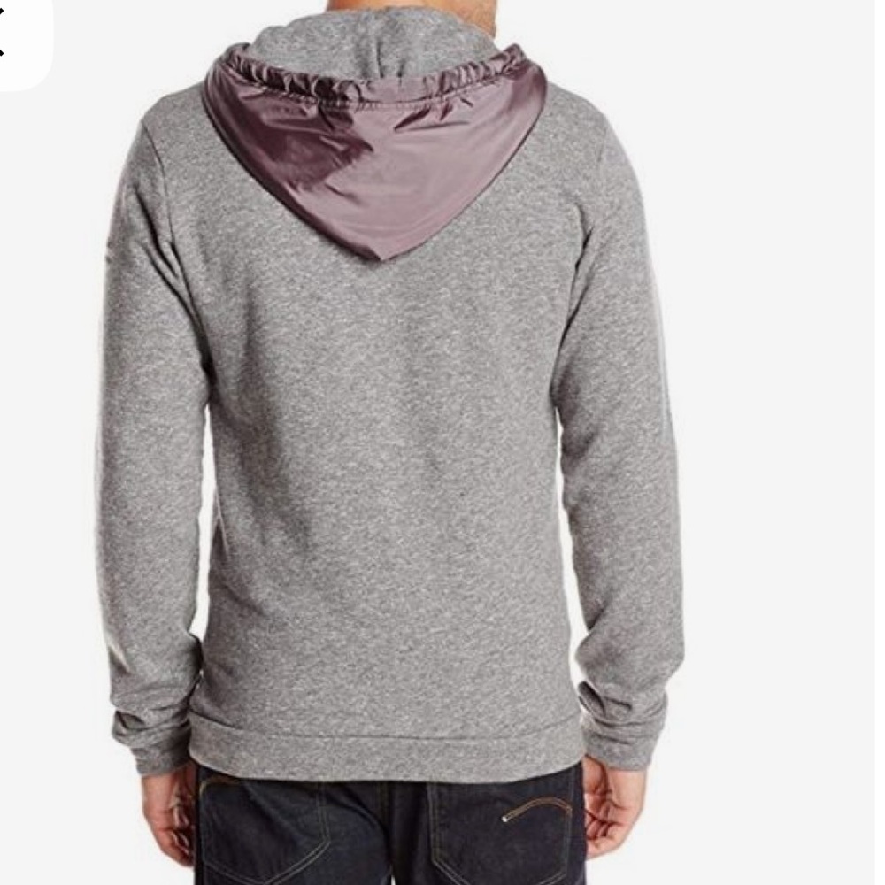NWT Jetlag Grey Melange Cowl Neck Hoody Pullover L - Picture 8 of 13